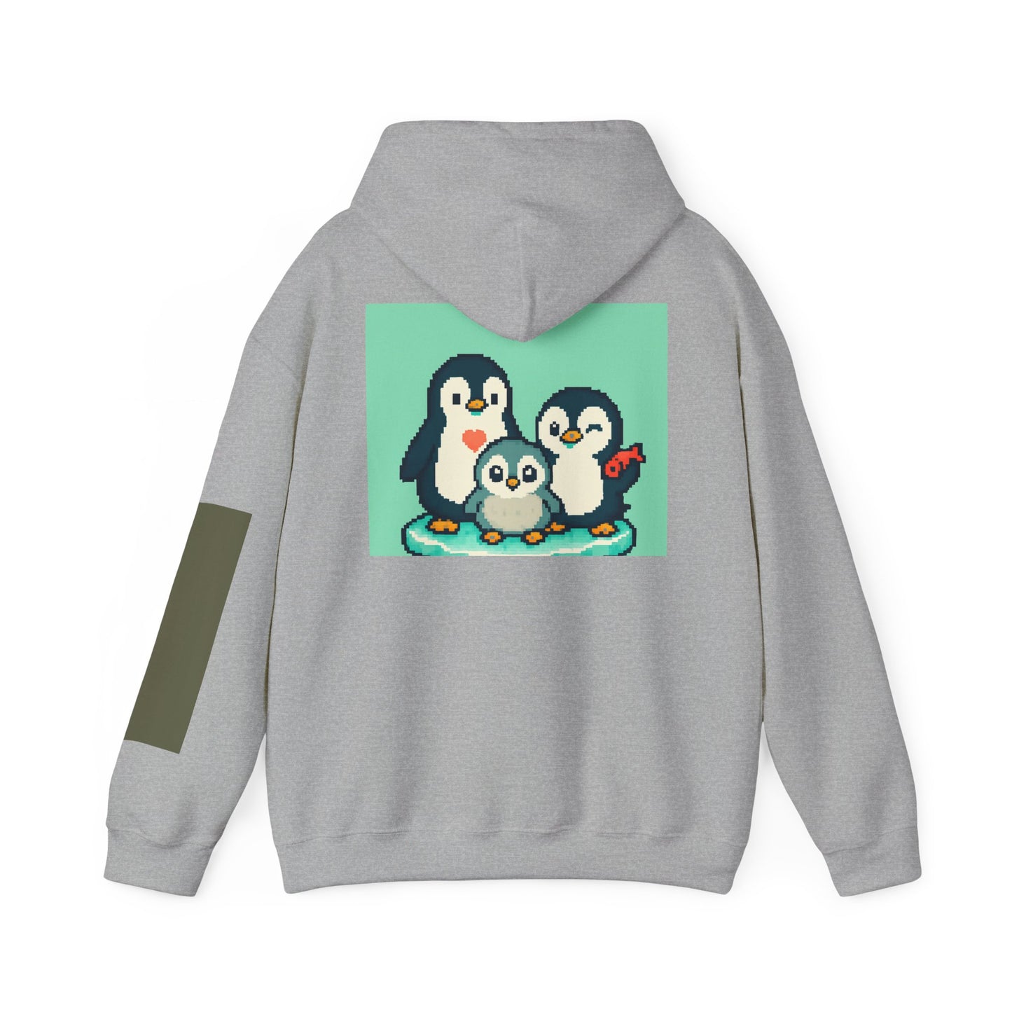 Cozy Penguin Family Sweatshirt, Cute Animal Hoodie, Unisex Gift, Winter Apparel, Casual Layering, Holiday Gift