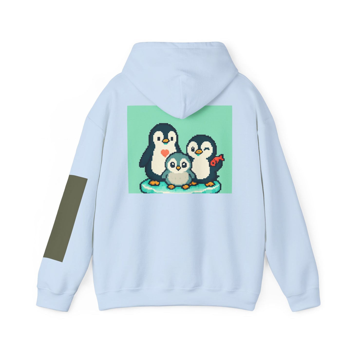 Cozy Penguin Family Sweatshirt, Cute Animal Hoodie, Unisex Gift, Winter Apparel, Casual Layering, Holiday Gift