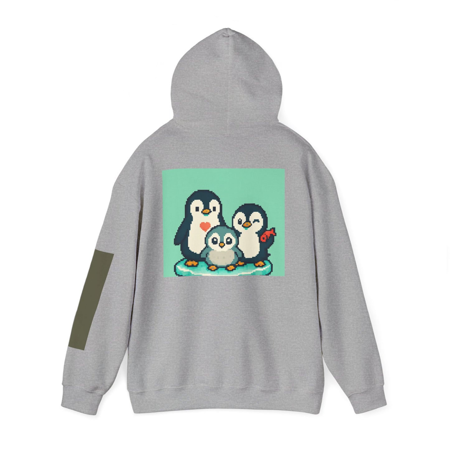 Cozy Penguin Family Sweatshirt, Cute Animal Hoodie, Unisex Gift, Winter Apparel, Casual Layering, Holiday Gift