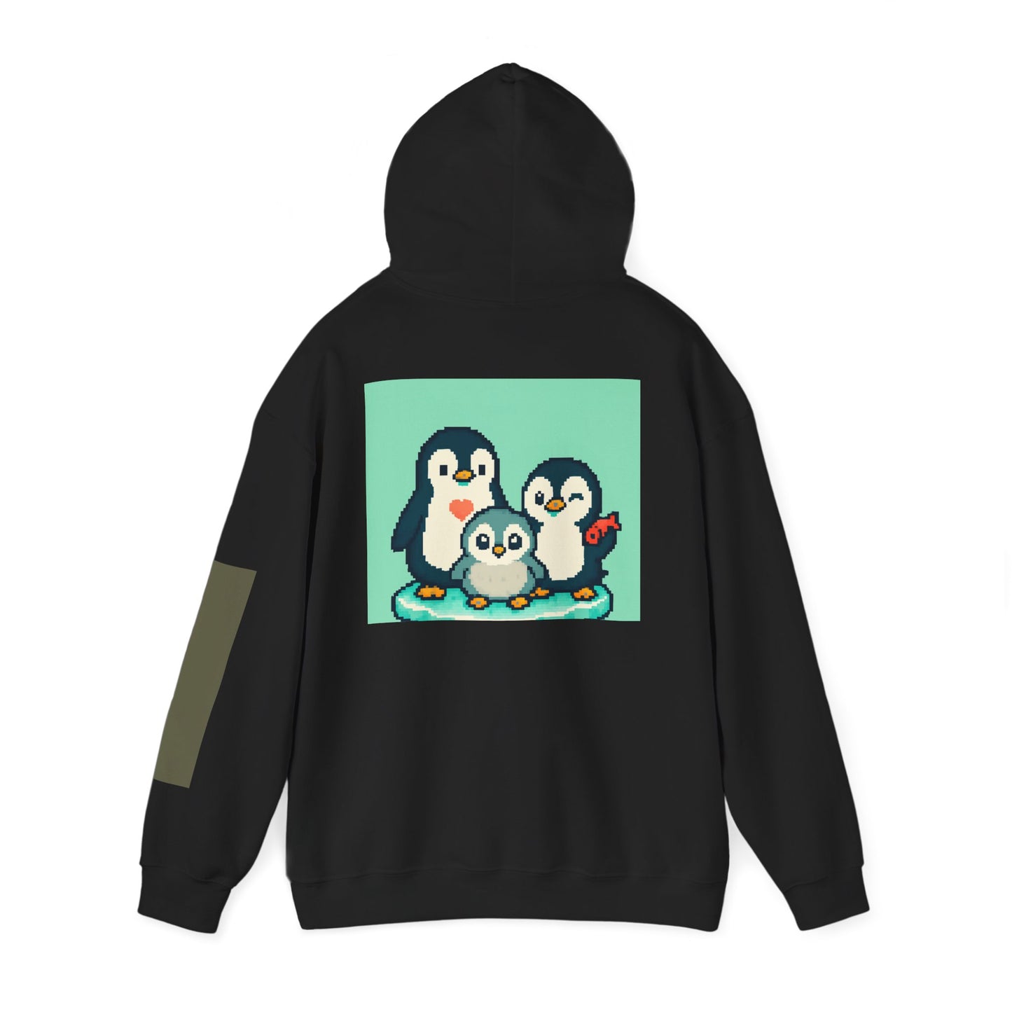 Cozy Penguin Family Sweatshirt, Cute Animal Hoodie, Unisex Gift, Winter Apparel, Casual Layering, Holiday Gift