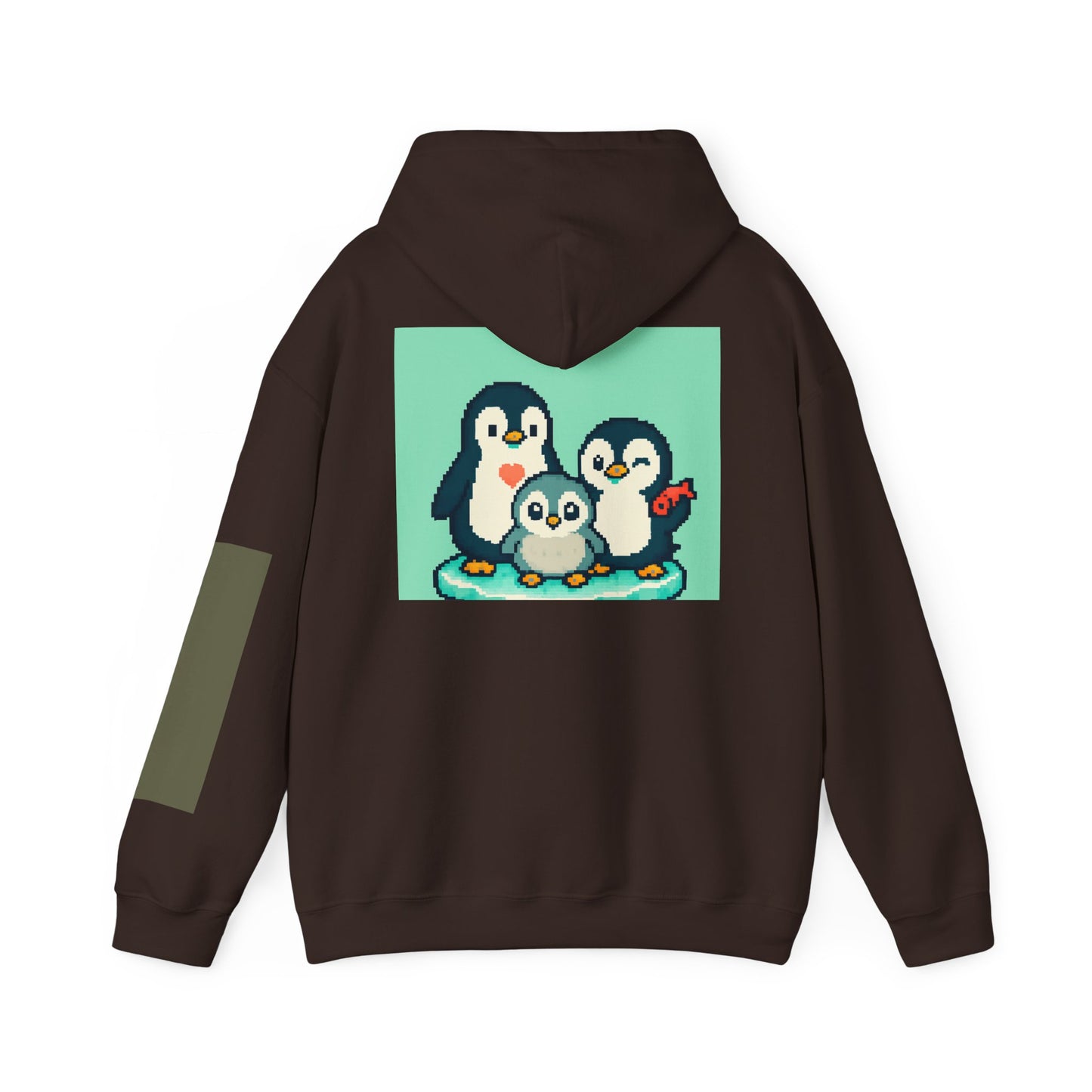 Cozy Penguin Family Sweatshirt, Cute Animal Hoodie, Unisex Gift, Winter Apparel, Casual Layering, Holiday Gift