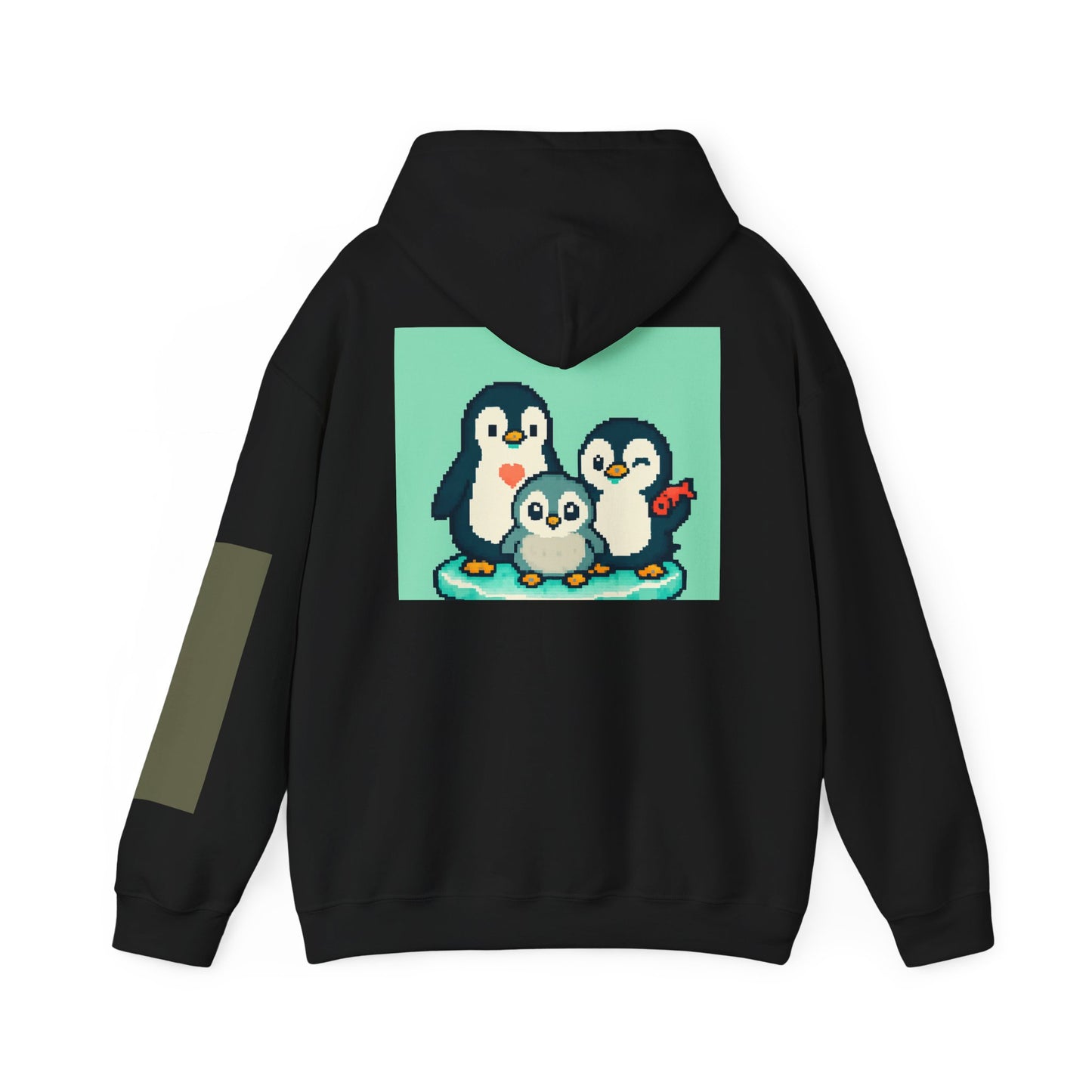 Cozy Penguin Family Sweatshirt, Cute Animal Hoodie, Unisex Gift, Winter Apparel, Casual Layering, Holiday Gift