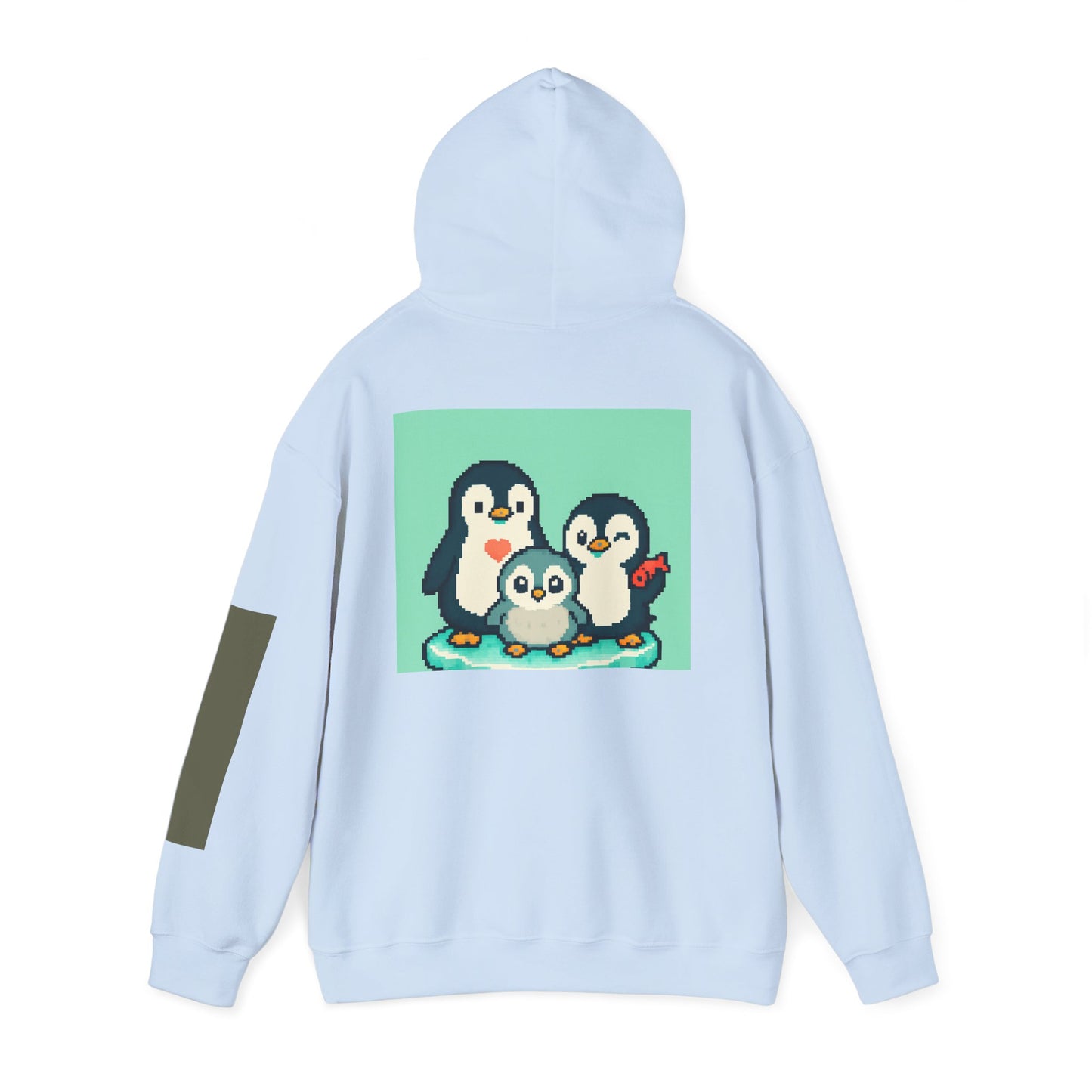 Cozy Penguin Family Sweatshirt, Cute Animal Hoodie, Unisex Gift, Winter Apparel, Casual Layering, Holiday Gift
